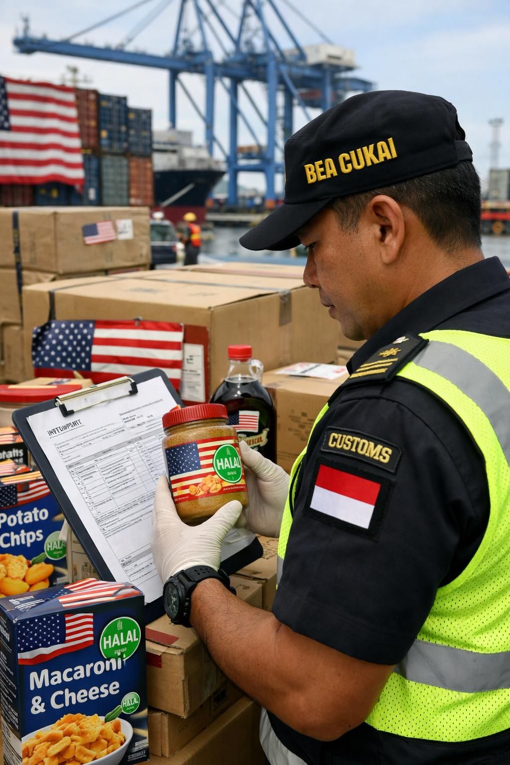 seskab teddy menegaskan bahwa produk dari amerika serikat tidak akan masuk ke indonesia tanpa memiliki sertifikasi halal, memastikan keamanan dan kepatuhan bagi konsumen muslim di indonesia.
