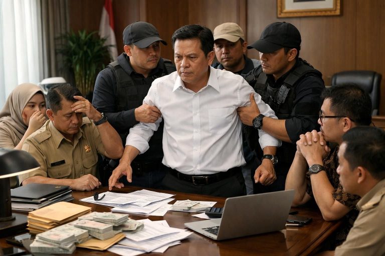 fakta terbaru ott bupati cilacap yang melakukan pemalakan kepada skpd untuk biaya thr lebaran, laporan lengkap hanya di kompas.com.