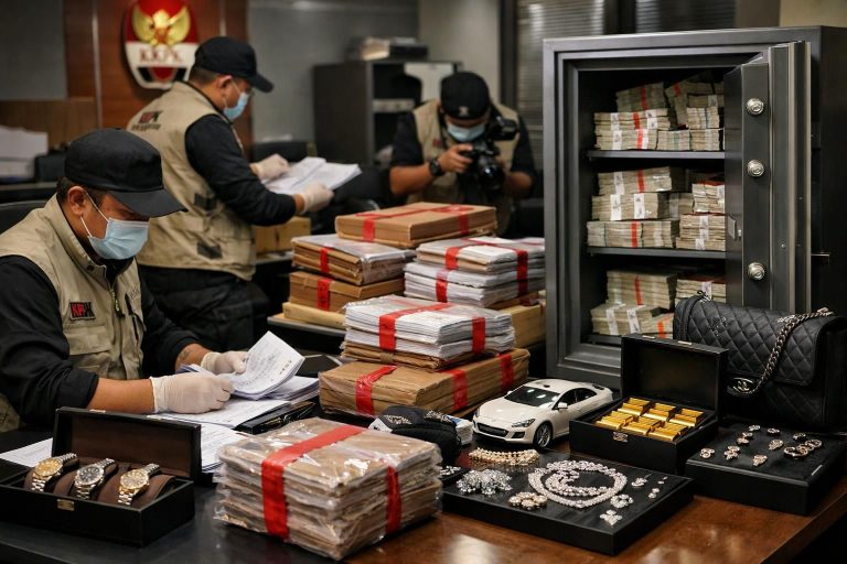 kpk menyita aset senilai lebih dari rp 100 miliar terkait kasus kuota haji, selain melakukan penahanan terhadap yaqut.