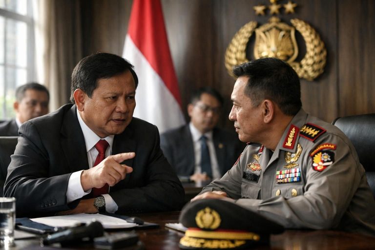 prabowo menginstruksikan kapolri untuk menyelidiki secara tuntas insiden penyiraman air keras terhadap andrie yunus, memastikan keadilan dan keamanan.