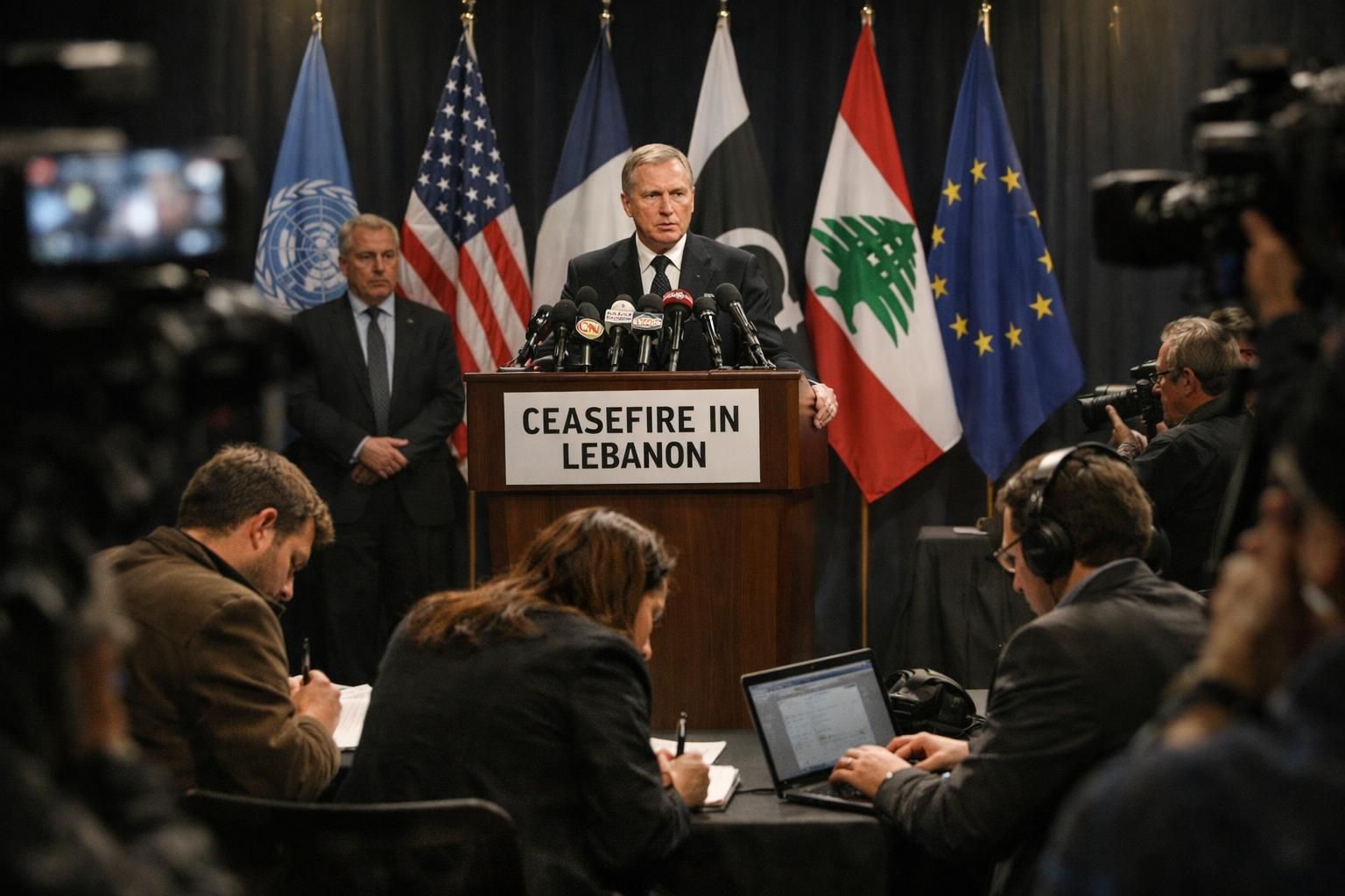 trump mengumumkan gencatan senjata di lebanon, memicu reaksi marah dari menteri israel. simak berita terkini dan detail lengkapnya di sini.