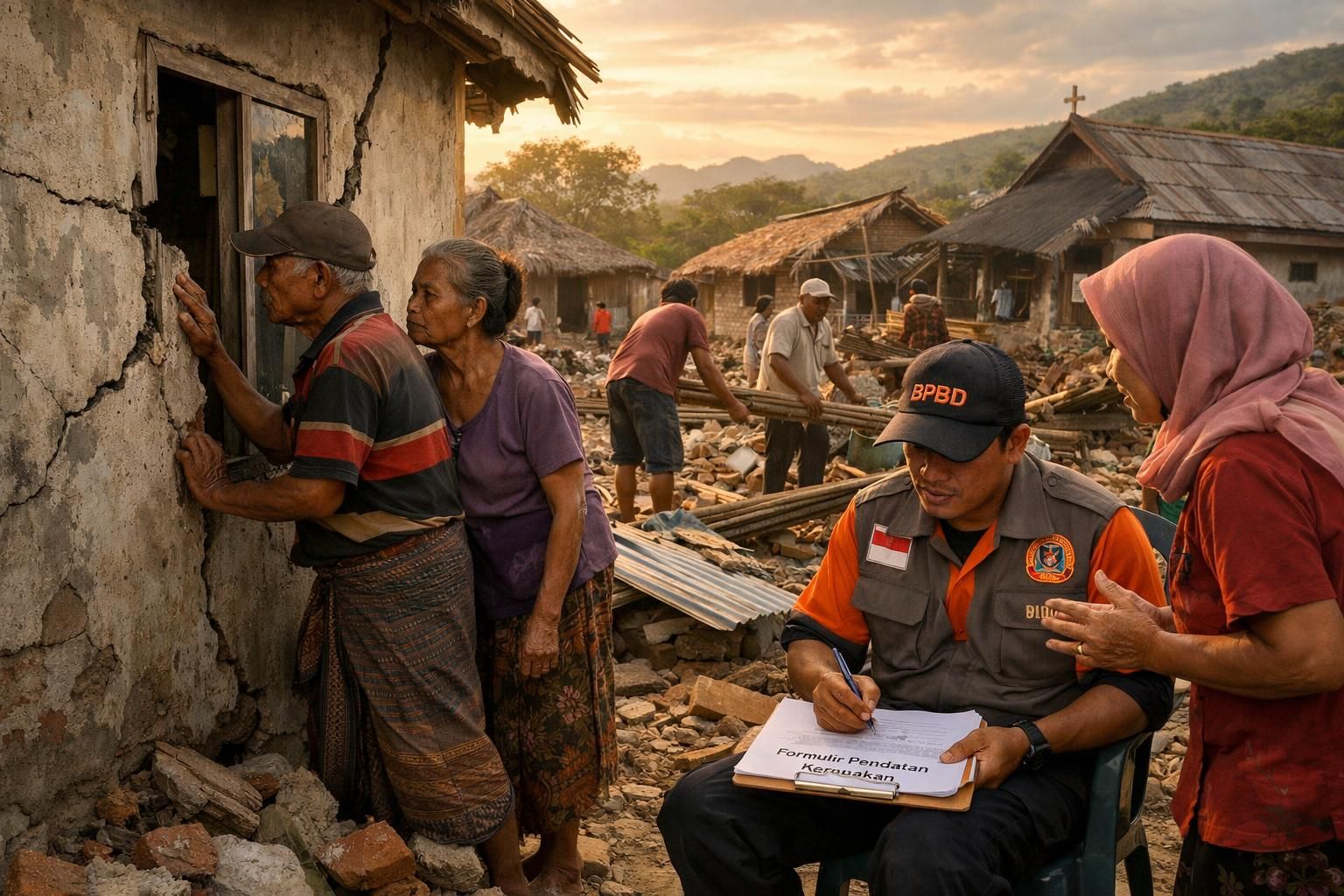 korban gempa di ntt menerima bantuan renovasi rumah dengan nilai antara rp 15 juta hingga rp 30 juta untuk memperbaiki tempat tinggal mereka yang terdampak bencana.